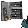 Pikkukuva 9 / 11: Weekly Pill Organizer 7-Day Portable 28 Grids Daily Pill Box Black
