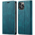 Pikkukuva 1 / 7: AUTSPACE A01 Retro Wallet Case for iPhone 13 Pro - Blue Blue