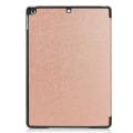 Pikkukuva 4 / 9: Apple iPad 10.2 2021/2020/2019 Kolminkertainen jalusta tablettikotelo - ruusukulta Pink gold