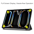 Miniatyrbilde 3 av 8: Etui for iPad Pro 11 (2024) - Tri-fold Stativ Tablettdeksel - Svart Black