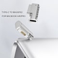 Miniatyrbild 5 av 5: Kompatibel med MagSafe 2 till USB-C för MacBook Converter Silver