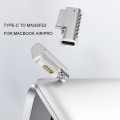 Miniatyrbilde 5 av 5: Kompatibel med MagSafe 2 til USB-C for MacBook Converter Silver