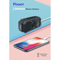 Miniatyrbild 11 av 11: Väder AM / FM Radio Solar Handvev 1200mAh PowerBank ficklampa Svart