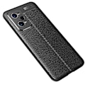 Miniatyrbild 5 av 6: Realme GT Neo2 TPU skal Litchi Texture - Svart Svart