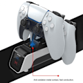 Miniatyrbillede 6 af 11: Til PS5-spilcontrolleropladerbase Dobbelt gamepad-hurtigopladningsdock Black