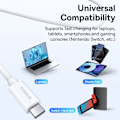 Pikkukuva 10 / 11: BASEUS Superior 1 M pikalatauskaapeli 240 W USB-C - USB-C White