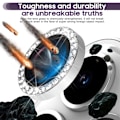 Miniatyrbillede 3 af 4: Til iPhone 15 Pro / 15 Pro Max Lens Glitter Silver