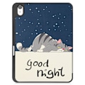 Miniatyrbillede 8 af 11: Tri-fold Stand Case for iPad 10.9 (2022) Tablet Cover Pen Holder - Cat Blue
