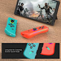 Miniatyrbillede 9 af 9: Kompatibel med Nintendo Switch Joy-Con Controller Bluetooth Gamepad - Rød+blå Blue