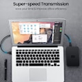 Miniatyrbillede 7 af 8: 1m USB-A han til 5pin mini-USB han datatransmissionsopladning Black