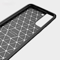 Pikkukuva 2 / 7: Samsung Galaxy S22+ Carbon Fiber Texture TPU Casing - Black Black