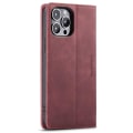 Pikkukuva 2 / 11: CASEME Retro lompakkokotelo iPhone 14 Prolle - Punainen Red