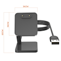Miniatyrbillede 7 af 7: Opladerstativ til Huawei Band 8/Band 8 NFC-opladningsdock Black