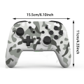 Miniatyrbillede 2 af 8: Kompatibel med Nintendo Switch Bluetooth Controller Gamepad Turbo Funktion White