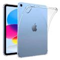 Miniatyrbillede 1 af 6: Til iPad 10.9 (2022)/iPad 10. generations blødt TPU klart tabletcover Forstærket 4 hjørner Stødabsorberende bagkasse Transparent