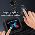 Miniatyrbillede 6 af 9: Oversætter 150 Sprog Oversættelse Smart Voice Bluetooth In Ear-hovedtelefoner - Hvid White