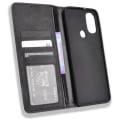 Miniatyrbillede 5 af 8: Wallet Stand Flip Phone Case til Motorola Moto E20/E30/E40 - Sort Black