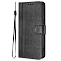 Miniatyrbillede 5 af 8: Til Motorola Edge 60 5G / 60 Fusion 5G Etui Pung Stand Retrostruktur Black