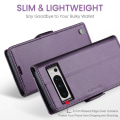 Miniatyrbillede 9 af 9: CASEME Retro Pung Taske til Pixel 8 Pro Purple