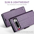 Pikkukuva 9 / 9: CASEME Retro Lompakkokotelo Pixel 8 Pro Purple