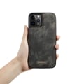 Pikkukuva 9 / 11: CASEME iPhone 12 Pro Max Retro plånboksfodral - Svart Black