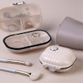 Miniatyrbillede 2 af 8: 7-dages ugentlig pilledispenser Medicinsk forseglet opbevaringsetui White