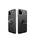 Miniatyrbillede 1 af 11: iPhone 11 Finger Ring Kickstand (Built-in Metal Sheet) Case Black