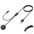 Miniatyrbillede 8 af 11: Samsung Galaxy Watch 5 40 mm 44 mm/Ur 5 Pro 45 mm 2in1 oplader Black