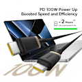Pikkukuva 8 / 9: BASEUS Dura Series PD 100 W latauskaapeli Pikalataus USB-C - USB-C 2m Black