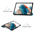 Miniatyrbilde 5 av 7: Tri-fold Stativveske for Samsung Galaxy Tab A9 8.7\" - Blomst Multicolor