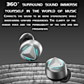 Miniatyrbillede 8 af 9: MK47 Mechanical Gaming Bluetooth In-ear Headset - Grå Grey