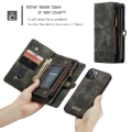 Miniatyrbillede 5 af 11: CASEME iPhone 13 Mini 2-i-1 tegnebog telefonskal - sort Black