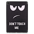Miniatyrbild 2 av 9: Tri-fold Fodral till Lenovo Tab M10 Plus Gen 3 - Don't Touch Me Svart
