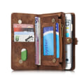 Miniatyrbillede 6 af 10: CASEME iPhone 6s 6 Retro Split läder plånboksfodral - Coffee Brown