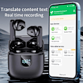 Pikkukuva 5 / 9: A18 150 Languages ​​Kääntäjä Smart Voice Bluetooth In Ear kuulokkeet Black