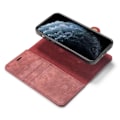 Pikkukuva 9 / 10: DG.MING iPhone 13 Pro tyylikäs lompakkokotelo - punainen Red