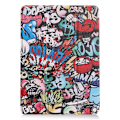 Miniatyrbillede 6 af 8: Til iPad Air 11 (2024) Etui Tre-fold Stativ Tablet Cover - Graffiti Multicolor