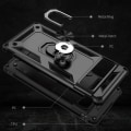 Pikkukuva 5 / 7: Google Pixel 7 Pro iskunkestävä TPU+PC Kickstand -puhelinkotelo autoteline metallilevy - musta Black