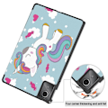 Miniatyrbillede 2 af 7: Til Lenovo Tab M11 Trifoldet Stativdæksel - Horse Multicolor