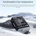 Pikkukuva 4 / 11: Akku AMAGISN for GoPro Hero 12/11/10/9 3,85V 1800mAh ladattava Li-Ion Black
