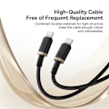 Pikkukuva 7 / 9: BASEUS Dura Series PD 100 W latauskaapeli Pikalataus USB-C - USB-C 2m Black