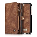 Pikkukuva 2 / 10: CASEME iPhone 6s 6 Retro Split läder plånboksfodral - Coffee Brown