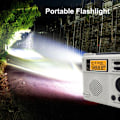 Miniatyrbild 7 av 11: Emergency AM FM-radio Bluetooth spelare Handvevgenerator PowerBank Svart
