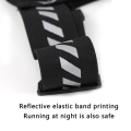 Miniatyrbild 6 av 9: Löparväst Mobilhållare Ficka Justerbart Reflex träningskläder Svart