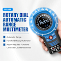 Miniatyrbild 10 av 11: SUNSHINE Roterande multimeter Automatisk räckvidd Handhållen Spänningsmotstånd Kontinuitetstestare Svart