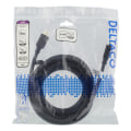 Miniatyrbilde 2 av 2: DELTACO HDMI 2.0-kabel, HDMI Type A ha, gullbelagt, 5m Black