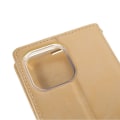 Miniatyrbillede 5 af 11: MERCURY GOOSPERY Blå Måne Pung Etui iPhone 13 Pro Max - Guld Gold