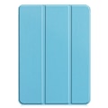 Miniatyrbilde 8 av 8: Etui for iPad Pro 11 (2024) - Tri-fold Stativ Tablettdeksel - Lyseblå Light blue