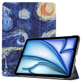 Miniatyrbilde 1 av 8: Etui for iPad Air 11 (2024) - Tri-fold Stativ Tablettdeksel - Maleri Multicolor