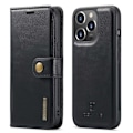 Miniatyrbild 1 av 9: iPhone 14 Pro Max DG.MING 2 i 1 Plånboksfodral Svart